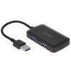 Разветвитель USB 3.0 Buro BU-HUB4-U3.0-S 4порт. черный