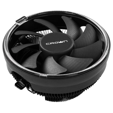 Кулер для процессора Crown CM-1150PWM RED v2 черный, 105 мм, алюминий, 1800 об/мин, 26.3 дБ, 4 pin, 115 Вт, 70 мм