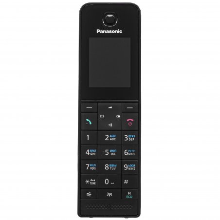 Телефон беспроводной (DECT) Panasonic KX-TGH220RUB черный АОН, Caller ID, "Радионяня"