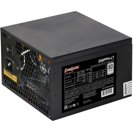Блок питания ExeGate 550PPE (EX282072RUS), 550Вт, 120мм, черный