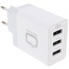 Сетевое зарядное устройство Qumo Quick Charge 3.0 3 USB (Charger 019), Quick charge 3.0, 3 USB, QC 3.0 + 2,1A, белый