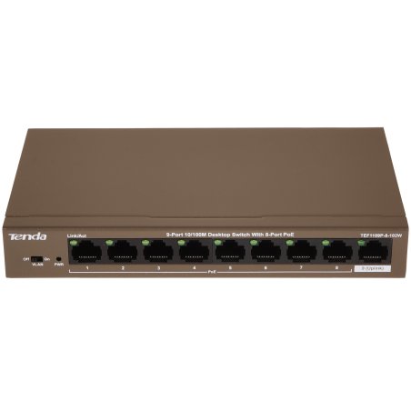 Коммутатор 9PORT 10/100M POE TEF1109P-8-102W Tenda