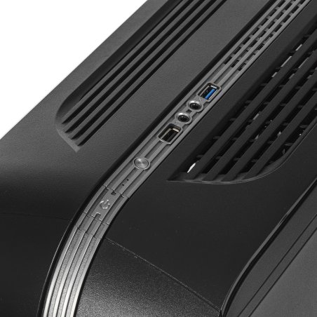 Компьютерный корпус GameMax Centauri, без БП (ATX,Черн-сер,USB 3.0, Зак.стекло, 1*120мм. RGb, пыл.фил.), черный/серый