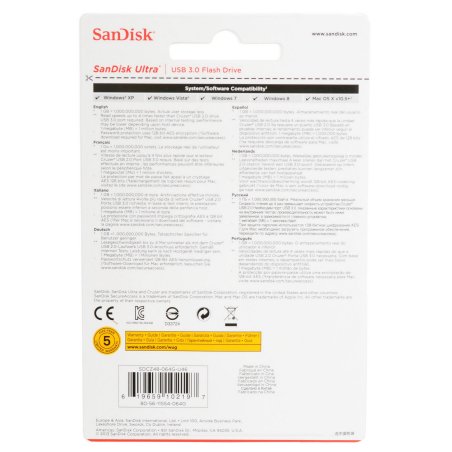 Флешка USB Sandisk 64Gb Ultra SDCZ48-064G-U46 USB 3.0 черный