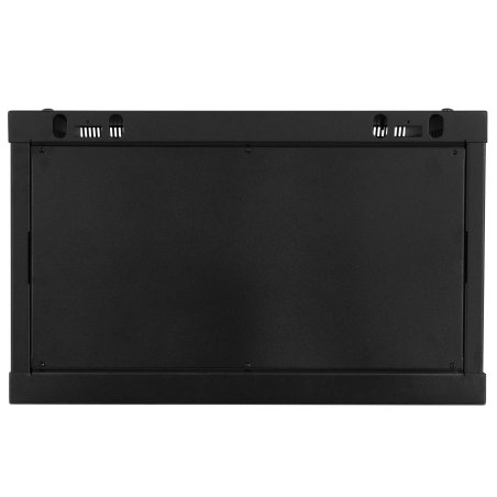 Шкаф телекоммуникационный настенный Hyperline TWB, 19", 6U, 367х600х450 мм (ВхШхГ), дверь: металл, разборный, черный