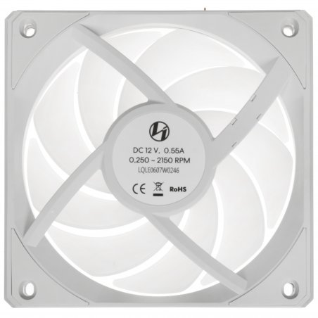 Вентилятор для корпуса Lian-Li Uni Fan CL Wireless 120 ARGB 124х120x28 белый 4-pin 29.8дБ (G99.12CL1W1W.R0) Ret