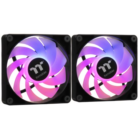 Вентилятор для корпуса Thermaltake CT120 Sync Reverse ARGb 120х120x25 черный 4-pin 31.2дБ (упак.:2шт) (CL-F173-PL12SW-A) Ret