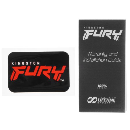 Оперативная память Kingston Fury Beast, DDR5, 16Gb (1x16GB), 5200MHz, CL40, DIMM, с радиатором, белый
