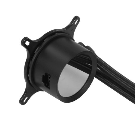 Система жидкостного охлаждения для ПК/ Water Cooling System NZXT Kraken Elite 280 RGb (250W, 280мм, LED temp., Black/ Fans: 2x140мм, 98.61CFM, 34.5dBA, 2000RPM/ Pump height 65мм, 2800RPM, Rad thickness 27мм/ S: 1851, 1700, 1200, 115X, AM5, AM4)