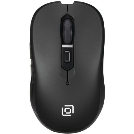 Мышь беспроводная Oklick 610MWC черный, 1600 dpi, радиоканал, USB/USB-C, кнопки - 6