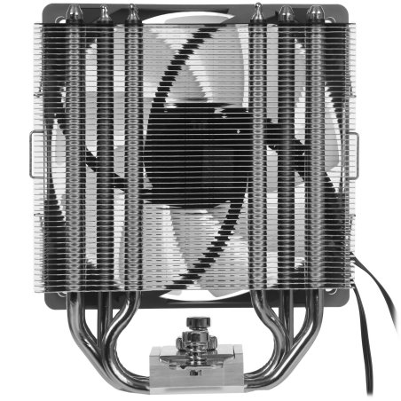 Кулер для процессора Thermalright Peerless Assassin 120 SE черный (4-pin PWM, 155мм, Ni/Cu, 6x6мм, 2x120мм, 66.17CFM, 25.6dBA, 1550RPM, S: 1200, 1700, 1851, 115X, AM4, AM5, silver, black)