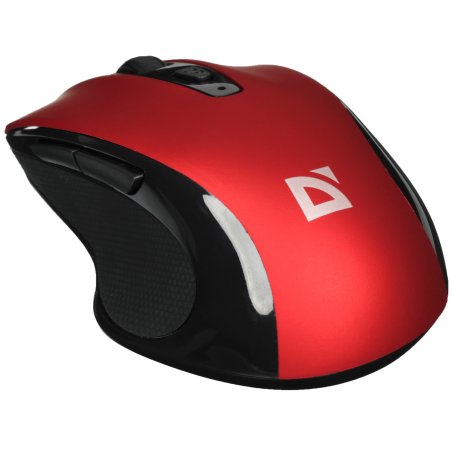 Мышь беспроводная Defender Prime MB-053 красный, 1600 dpi, радиоканал, USB, кнопки - 6