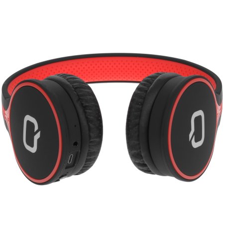 Наушники Qumo Accord 3 (BT-0020) черный/красныйнакладные Bluetooth 4.2300мА-чдо 6х часов в режиме разговора