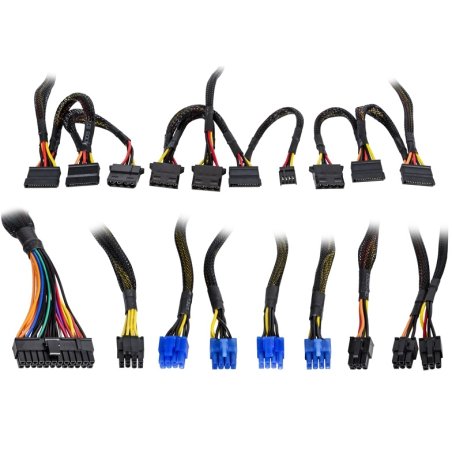 Блок питания ExeGate 1200PPX RTL (EX258920RUS), 1200Вт, 140мм, модульный, черный