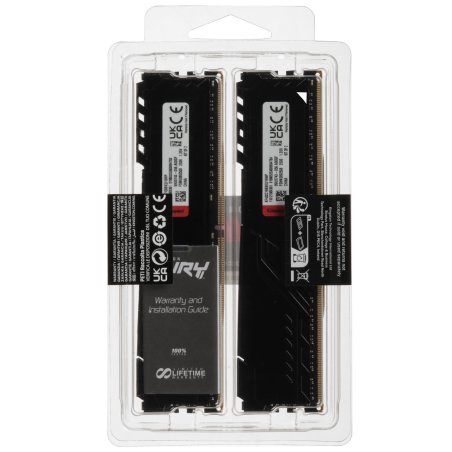 Оперативная память Kingston 16Gb 3200MT/s DDR4 CL16 DIMM (Kit of 2) FURY Beast Black