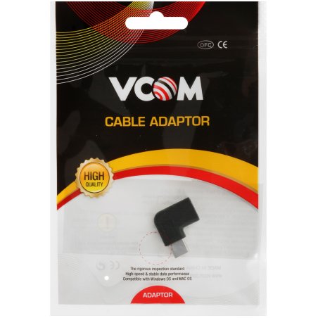 Адаптер переходник VCOM CA440R USB 3.1 Type-C -->Type-C угловой