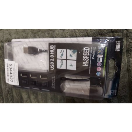 USB-хаб Smartbuy (SBHA-7204-B) USB 2.0 хаб 4 порта, черный