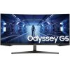 Монитор 34" Samsung Odyssey G5 C34G55TWWI VA 3440x1440, 165 Гц, 1 мс, 21:9, 250 кд/м2, 1xHDMI, 1xDP, изогнутый, черный