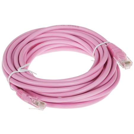 Патч-корд UTP Cablexpert кат.5e, 5м, литой, многожильный, розовый