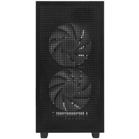 Компьютерный корпус Deepcool CH360 без БП, боковое окно (закаленное стекло), 2x140мм ARGb LED вентилятор спереди и 1x120мм ARGb LED вентилятор сзади, черный, mATX