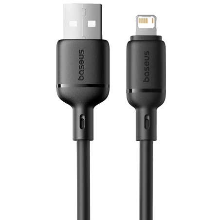 Baseus Silky Series Fast Charging Cable USB to iP 2.4A 1m Cluster Black