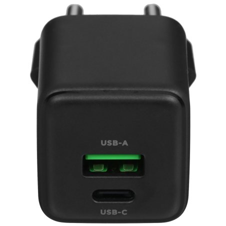 Сетевое зарядное устройство Rexant с двумя портами USB-A и Type-C, 20Вт GaN