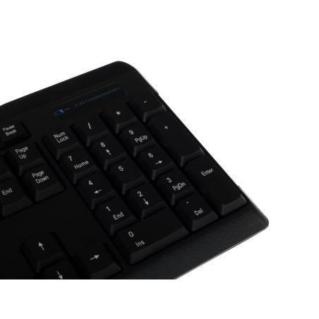 Комплект (клавиатура+мышь) OKLICK 220M, USB, беспроводной, черный