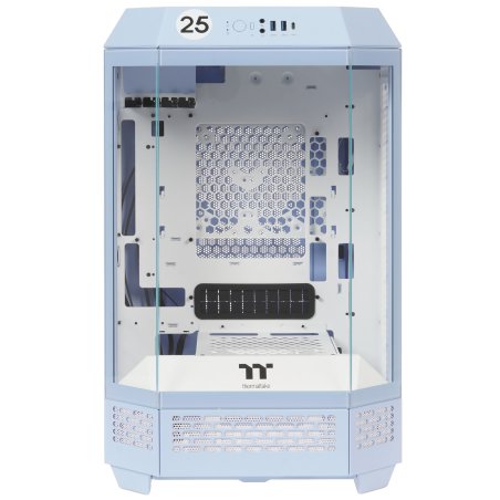 Компьютерный корпус Thermaltake The Tower 300 Hydrangea голубой без БП miniITX 8x120мм 6x140мм 2xUSB 3.0 audio bott PSU