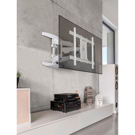 Кронштейн ONKRON M6L для телевизора 40"-75" наклонно-поворотный, черный