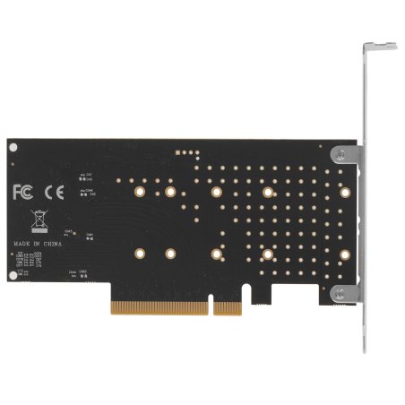 Переходник ORIENT C303E2 PCI-Ex8->2 x M.2 M-key NVMe SSD, тип 2230/2242/2260/2280/22110, 2 планки крепления в комплекте (31325)