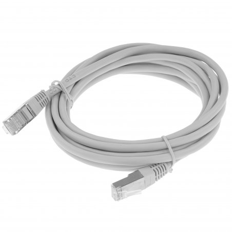 Кабель патч-корд, Filum FL-F5-3M F/UTP 5e cat. 3м, 26AWG(7x0.16 мм), омедненный алюминий (CCA), PVC, серый