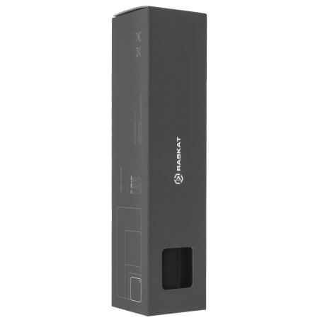 Коврик для мышки Raskat черный XS (300x250, резина/ткань, прошитый край)