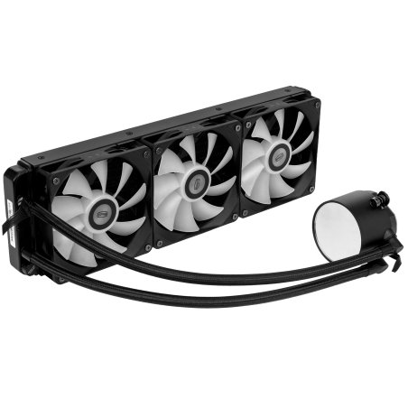 Система водяного охлаждения PcCooler DA360 BK ARGb Soc-AM5/AM4/1200/1700/1851 черный 4-pin Al 300W Ret (DA360-BKAWXX-GL)