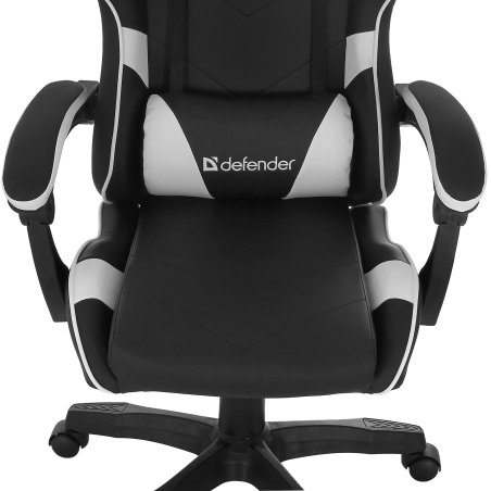 Кресло игровое Defender Companion черный/белый, класс 3, металл, PU