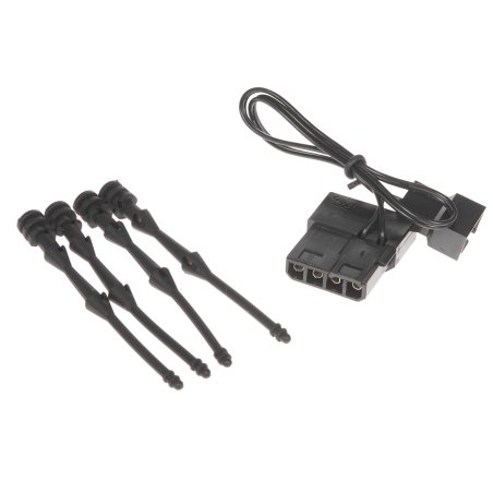 Вентилятор для корпуса Gembird 80x80x25, гидрод., тихий, 3 pin/4pin Molex, провод 30 см (S8025H-3P4M)