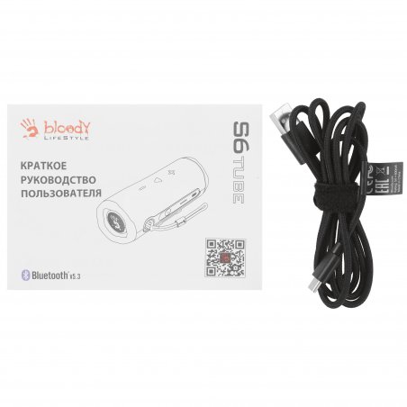 Колонка порт. A4Tech Bloody S6 Tube черный 20W 1.0 BT 12м 4800mAh