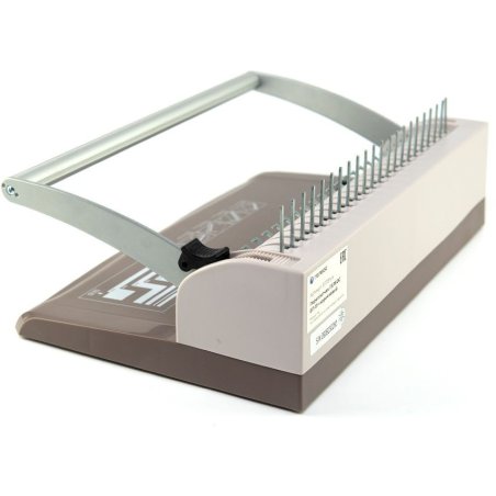 Переплетчик Heleos БП13пс коричневый (БП13ПСК) A4/перф.13л.сшив/макс.450л./пластик.пруж. (6-51мм)