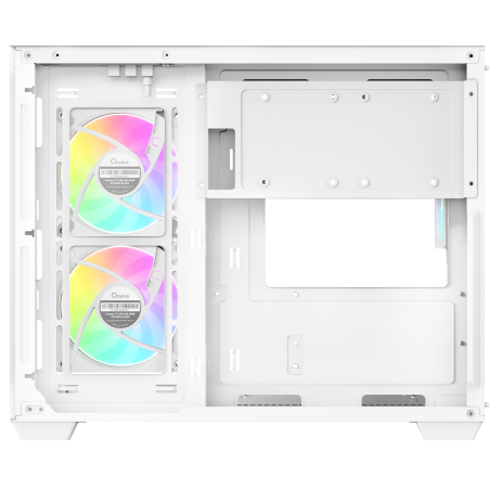 Корпус Ocypus Gamma C54 WH ARGB, Mini-Tower, белый, 3 x 120 мм