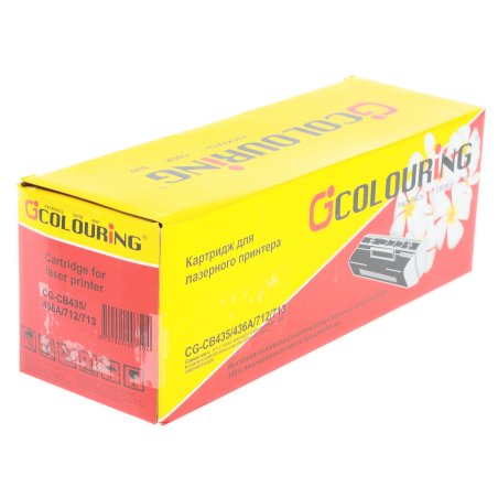 Картридж лазерный Colouring CG-CB435/436A/712/713 черный (2000 стр.) для принтеров HP LJ P1005/P1006/P1007/P1008/P1505/P1505N/M1120/M1120N/M1522N/M1522NF Canon LBP-3010/3018/3050/3100/3108/3150/3250