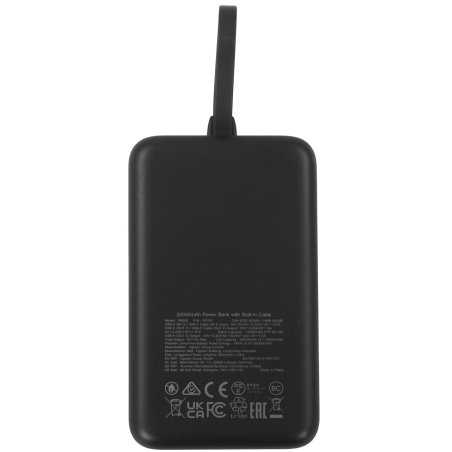 Портативный аккумулятор UGREEN PB551 55992B 145W Power Bank 0mAh USB-C&USB-A со встроенным кабелем USB-C. Цвет: серый космос