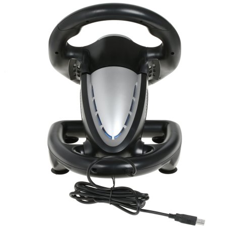 Руль SVEN GC-W500 (педали, вибро, скоба, лепестки, D-pad, 10 кл, резин. вставки, PC/Xinput)