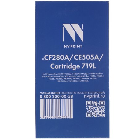 Картридж лазерный NVPrint совместимый HP CF280A для LJ 400 M401D Pro,400 M401DW Pro,400 M401DN Pro,400 (2700k)