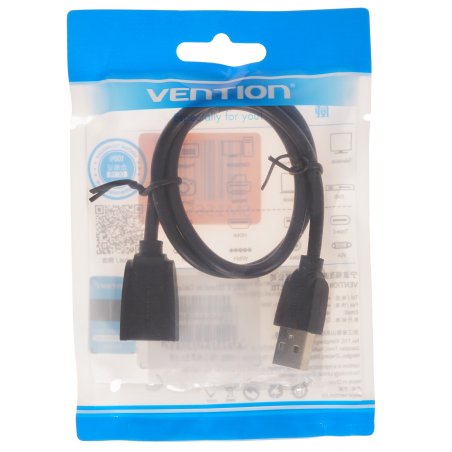 Кабель Vention USB 2.0 AM/BM - 3 м. черный VAS-A16-B300