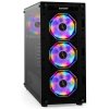 Компьютерный корпус Miditower ExeGate i3 BASE-EVO800 (ATX, БП EVO800RGb с вент. 12 см, с окном, 1*USB+1*USB 3.0, аудио, 4 вент. 12см с RGb подсветкой)