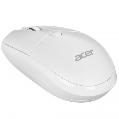 Мышь беспроводная Acer OMR408 белый, 1600 dpi, радиоканал, USB, кнопки - 4