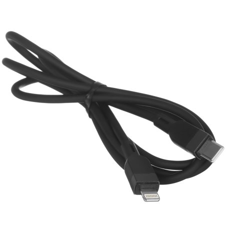 Дата-кабель USB 3.0A PD27W для Lightning 8-pin Type-C Hoco X109 силикон 1м (Black)