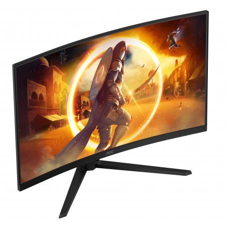 Монитор 32" AOC CQ32G4VE, VA 2560x1440, 180 Гц, 1 мс, 16:9, 300 кд/м², 2xHDMI, 1xDP, 1x3.5 мм, изогнутый R1500, черный