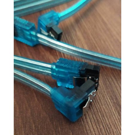 Кабель интерфейсный SATA Cablexpert CC-SATAM-DATA90-0.8M, 80см, угловой разъем, 7pin/7pin, защелка, пакет