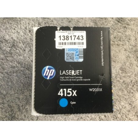 Картридж лазерный HP 415X W2033X пурпурный для HP LJ M454/MFP M479 (6000 стр.)
