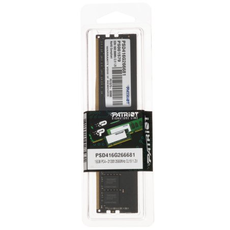 Оперативная память Patriot Signature, DDR4, 16GB (1x16 GB), 2666 MHz, CL19, DIMM